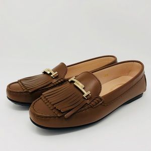 TOD’S GOMMINO FRINGE LOAFERS SZ38.5